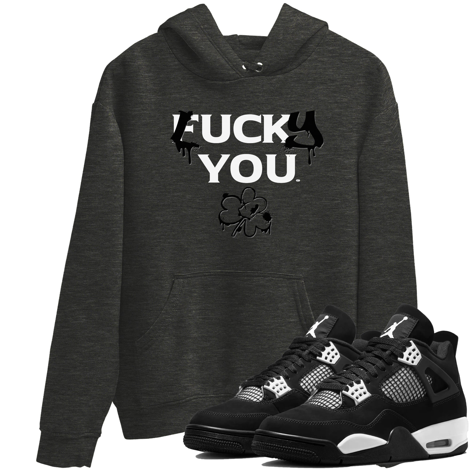 Lucky You Sneaker Tees - Air Jordan 4 White Thunder