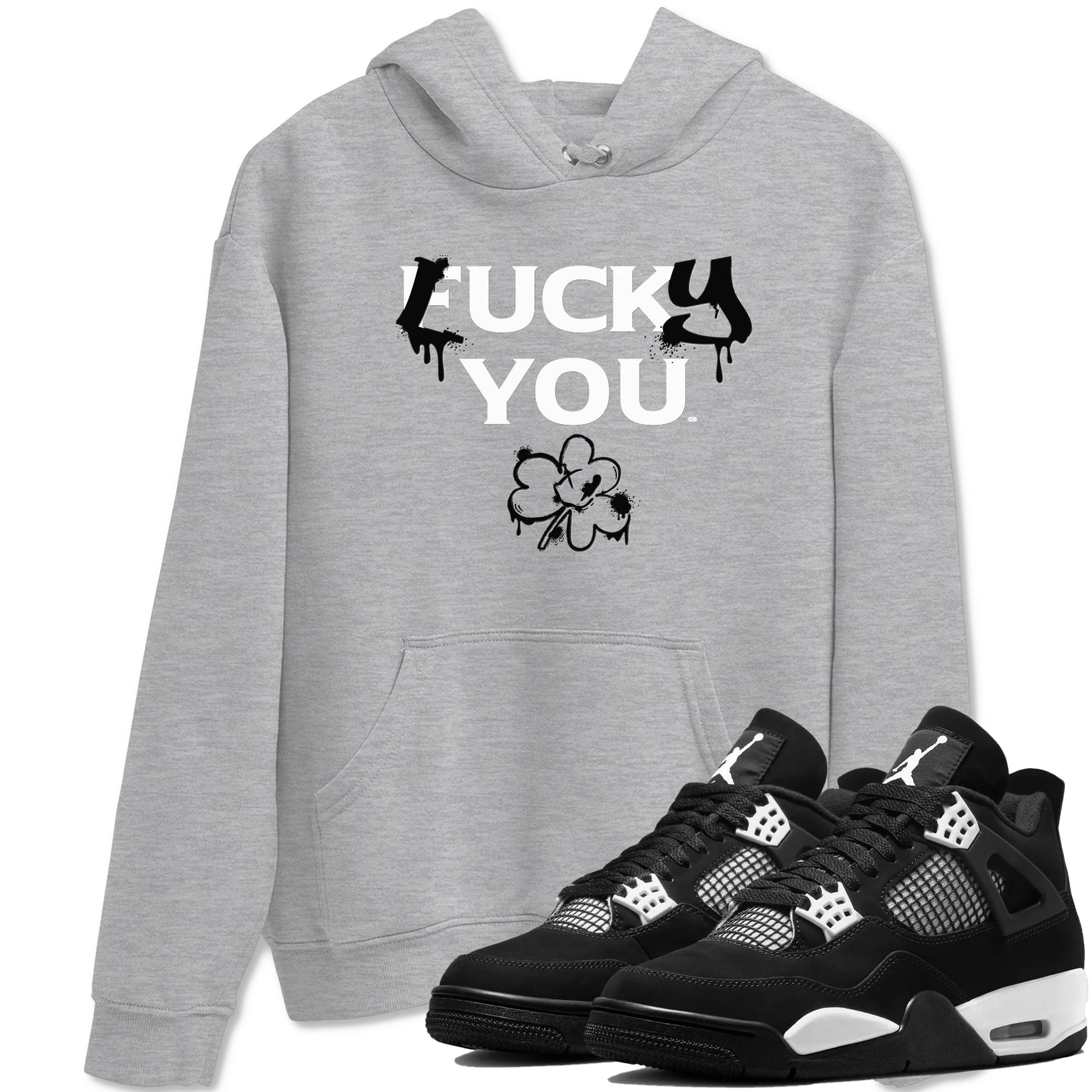Lucky You Sneaker Tees - Air Jordan 4 White Thunder