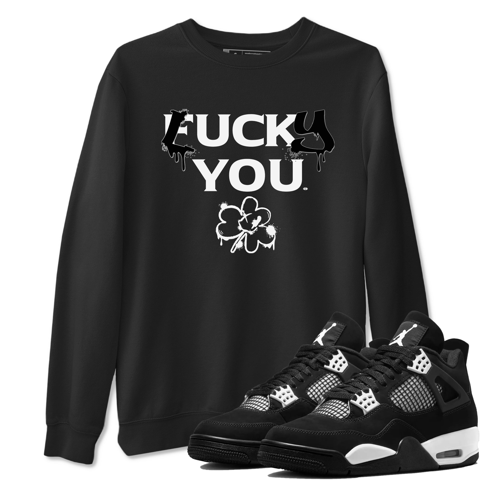 Lucky You Sneaker Tees - Air Jordan 4 White Thunder