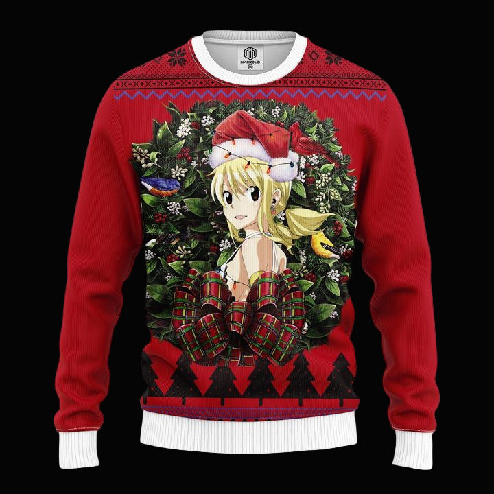 Lucy Heartfilia Fairy Tail Noel Mc Ugly Christmas Sweater Thanksgiving Gift ? Usalast