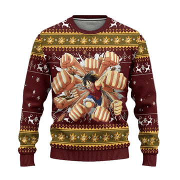 Luffy One Piece Anime Ugly Christmas Sweater 2022 ? Usalast