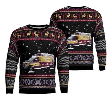 M Health Fairview ? EMS Christmas AOP Sweater ? Usalast