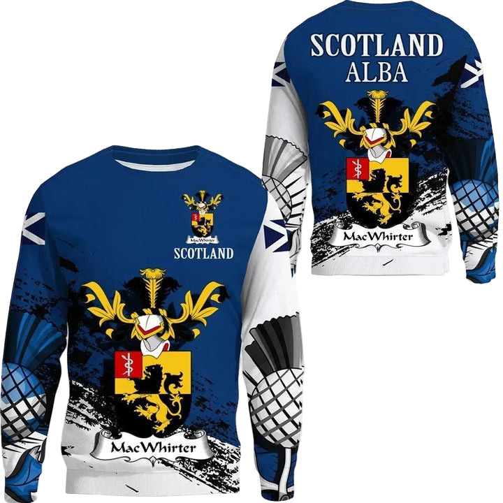 Macwhirter Scottish Family Crest Scotland Special Sweater A7 ? Usalast