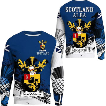 Macwhirter Scottish Family Crest Scotland Special Sweater A7 ? Usalast