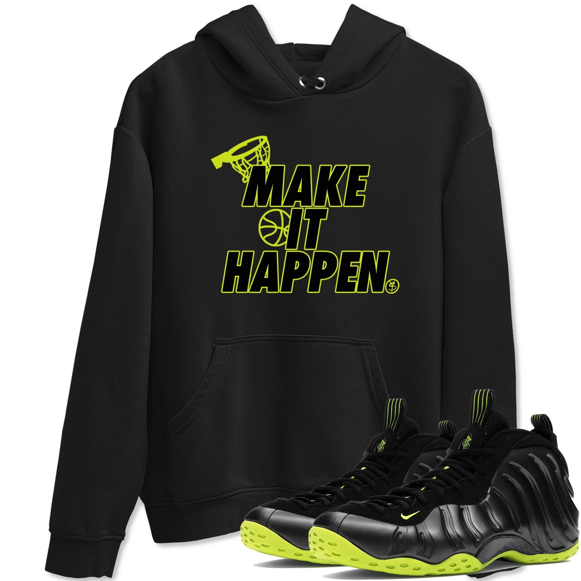 Make It Happen Sneaker Tees - Air Foamposite One Black Volt