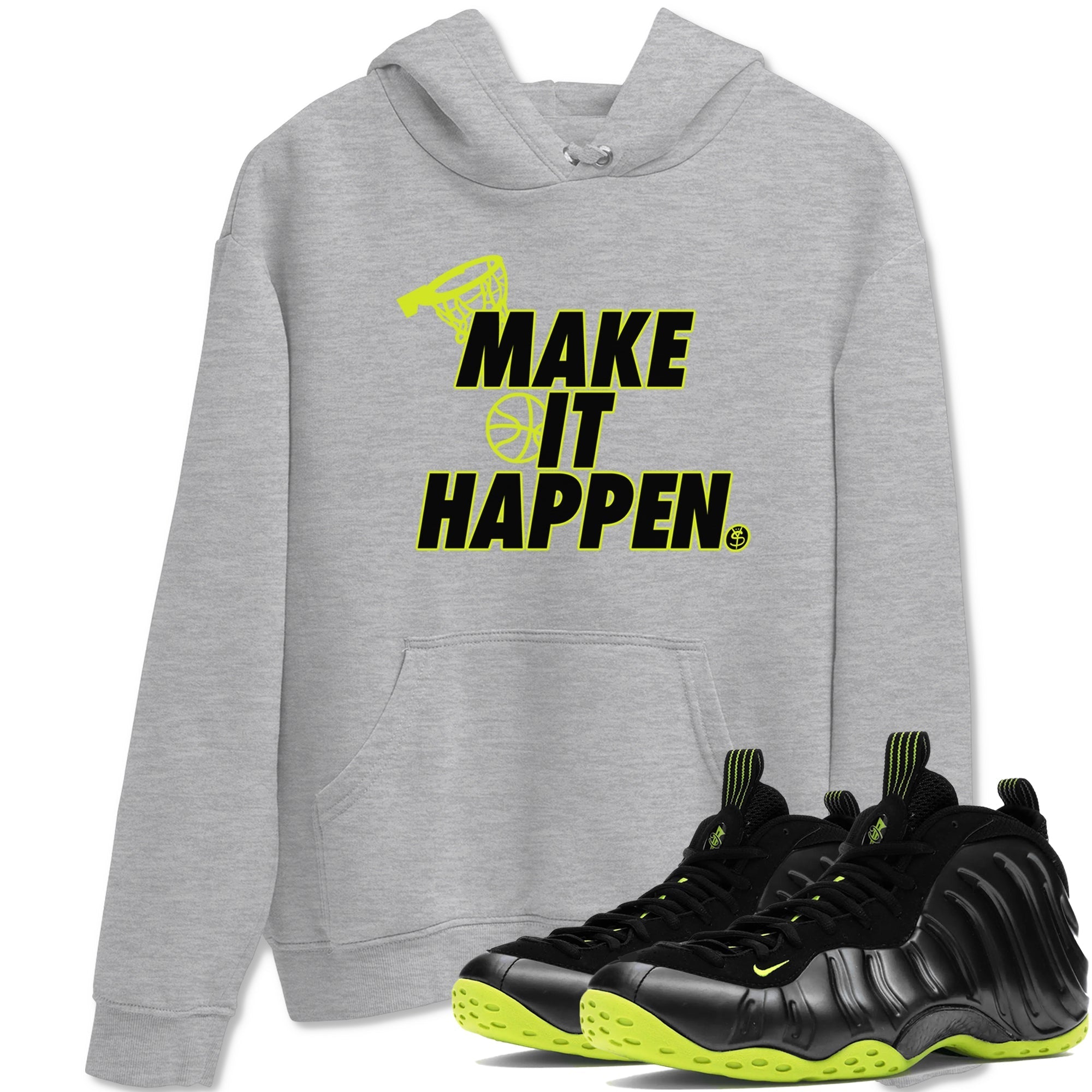 Make It Happen Sneaker Tees - Air Foamposite One Black Volt