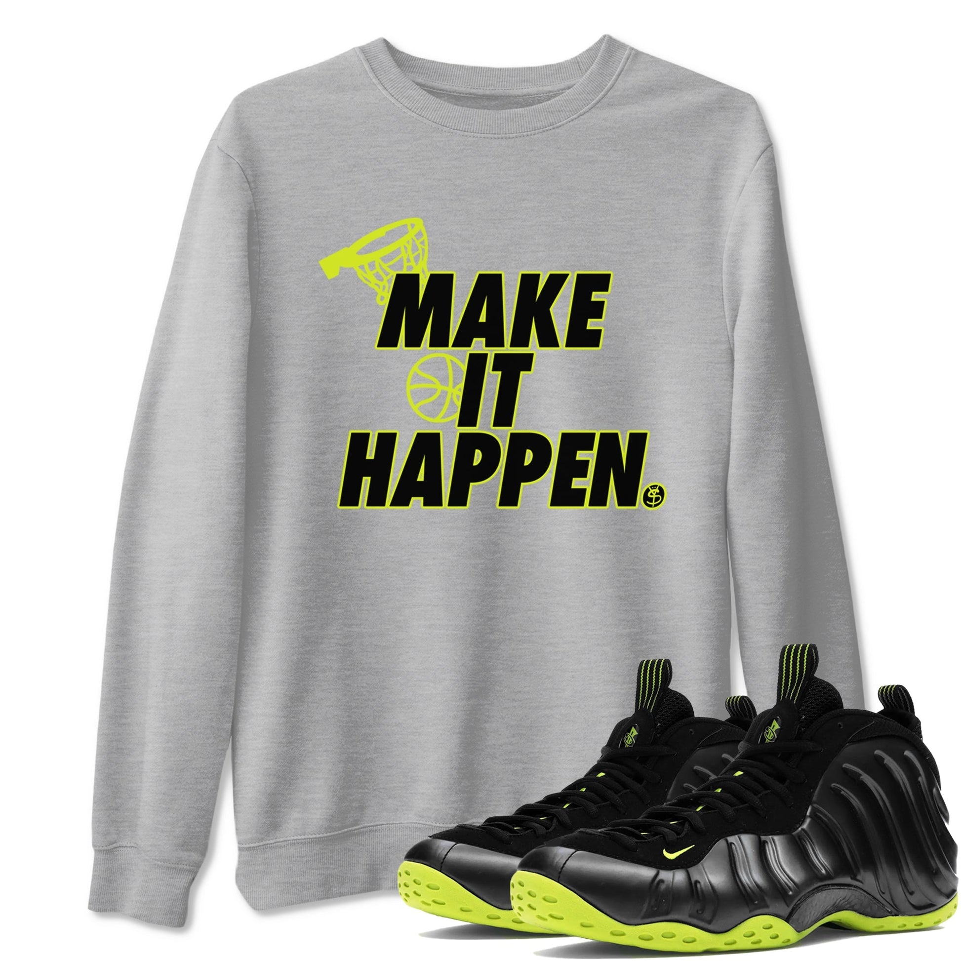 Make It Happen Sneaker Tees - Air Foamposite One Black Volt