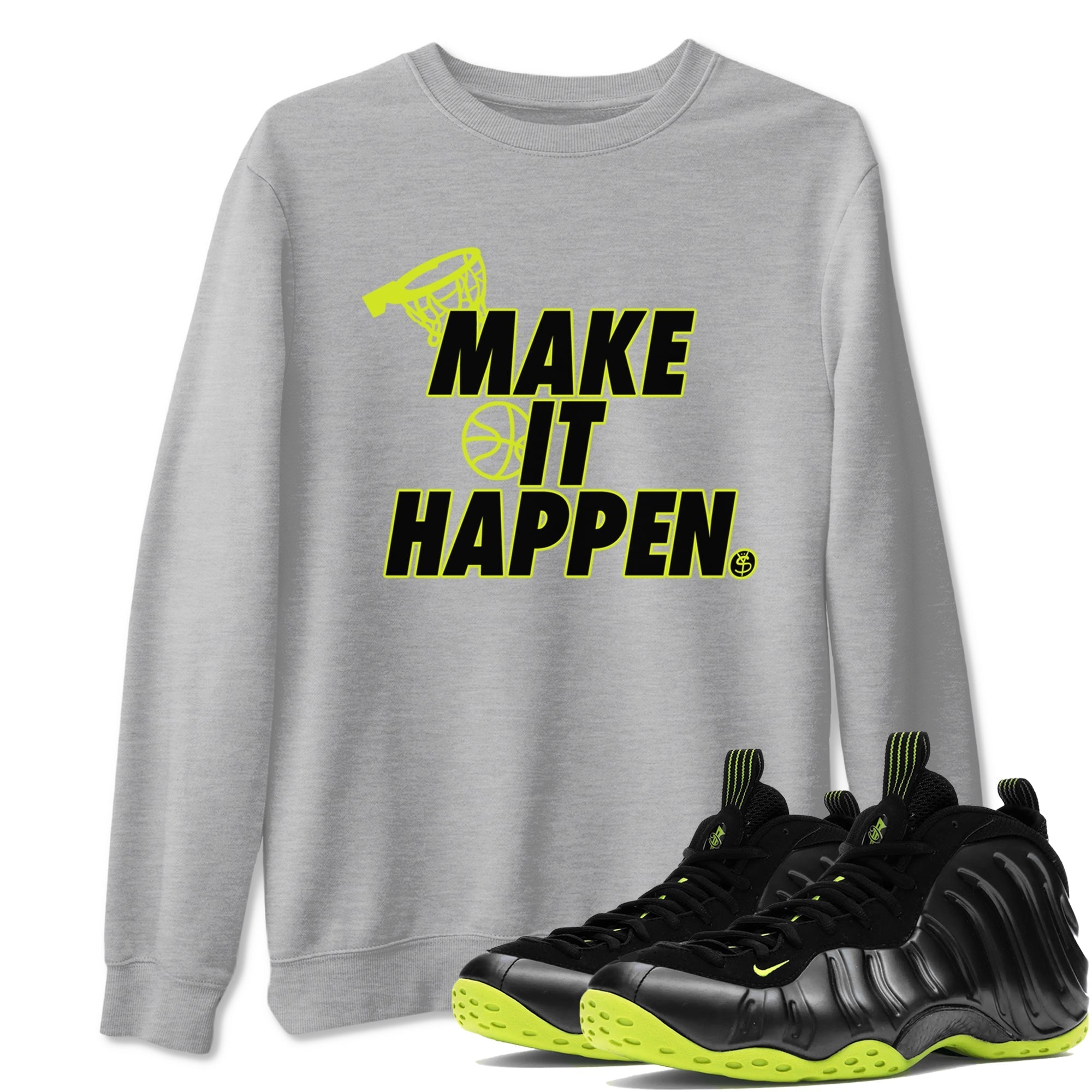 Make It Happen Sneaker Tees - Air Foamposite One Black Volt