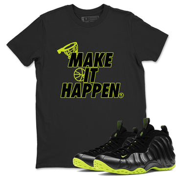 Make It Happen Sneaker Tees - Air Foamposite One Black Volt
