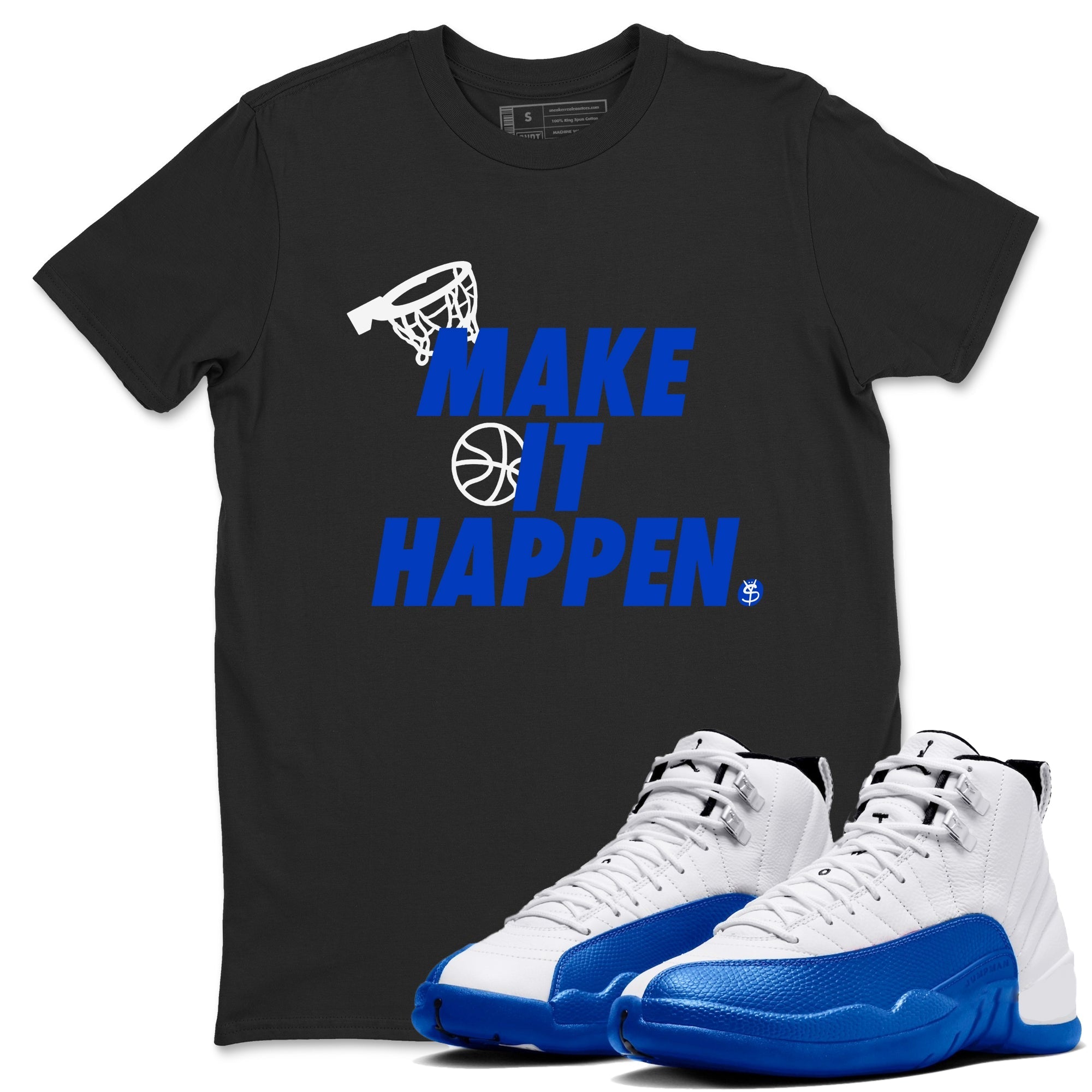 Make It Happen Sneaker Tees - Air Jordan 12 Blueberry
