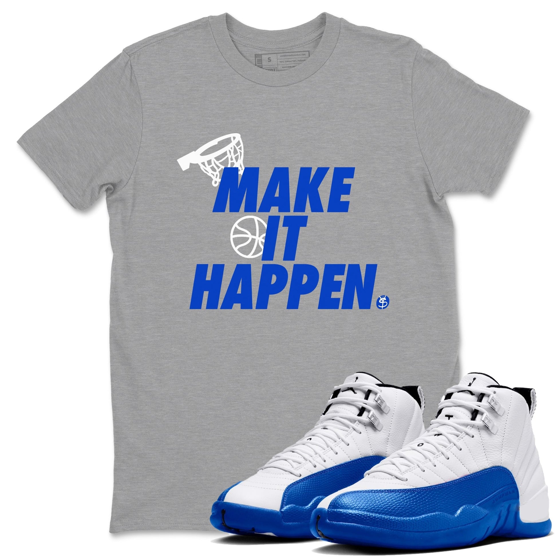 Make It Happen Sneaker Tees - Air Jordan 12 Blueberry