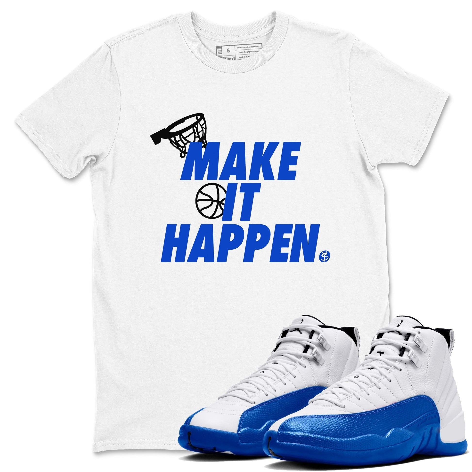 Make It Happen Sneaker Tees - Air Jordan 12 Blueberry