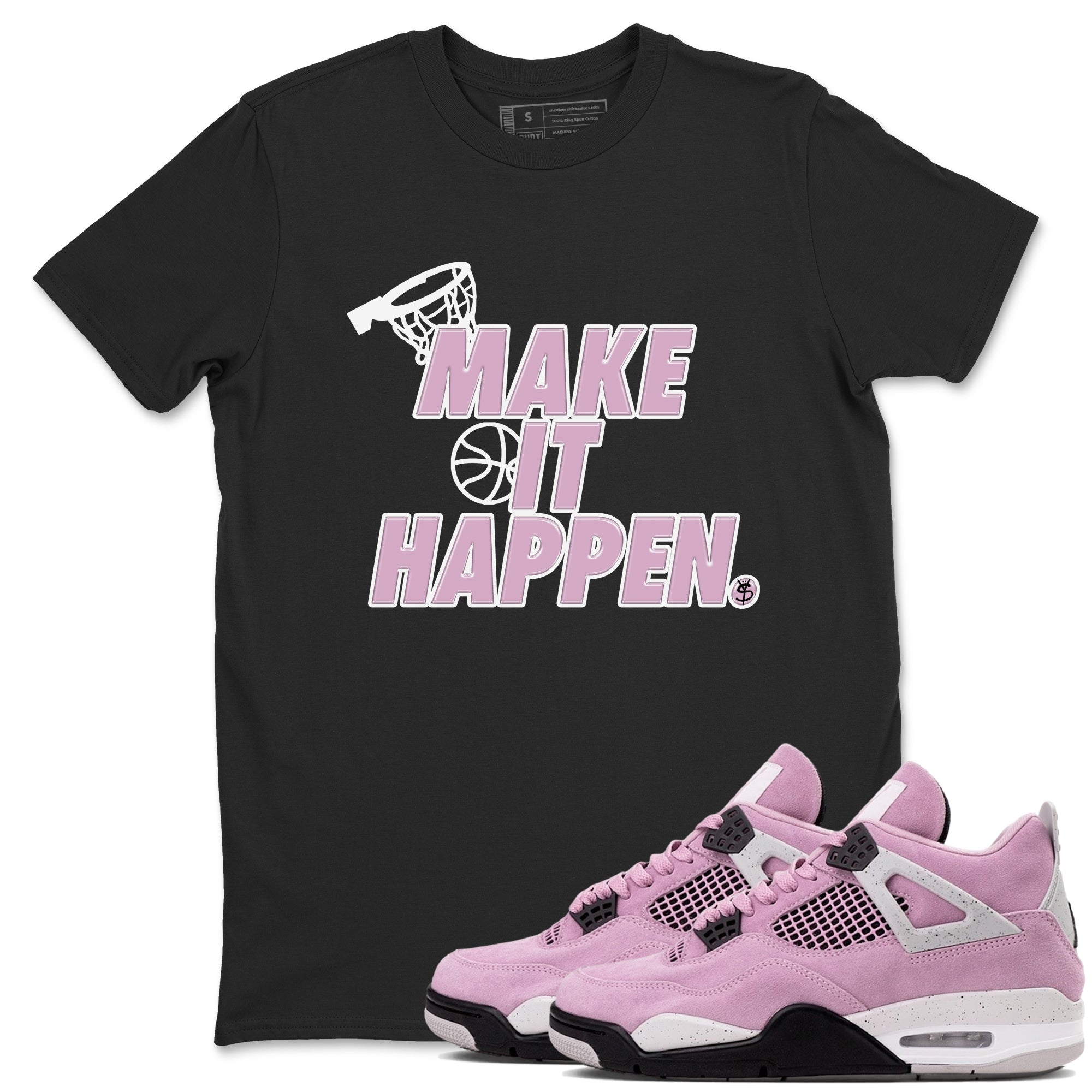 Make It Happen Sneaker Tees - Air Jordan 4 Orchid