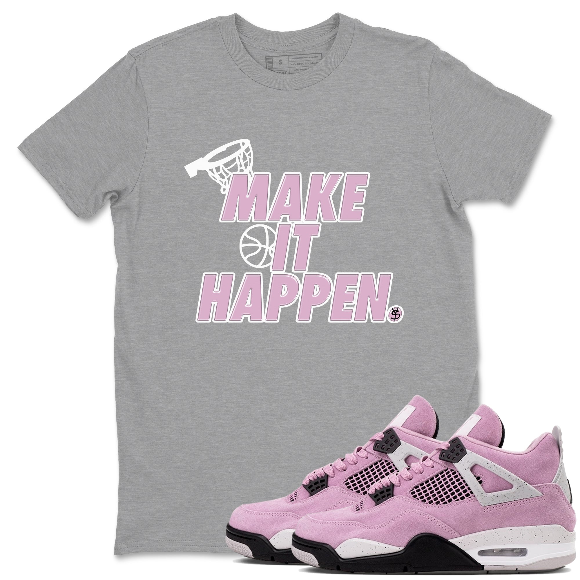 Make It Happen Sneaker Tees - Air Jordan 4 Orchid