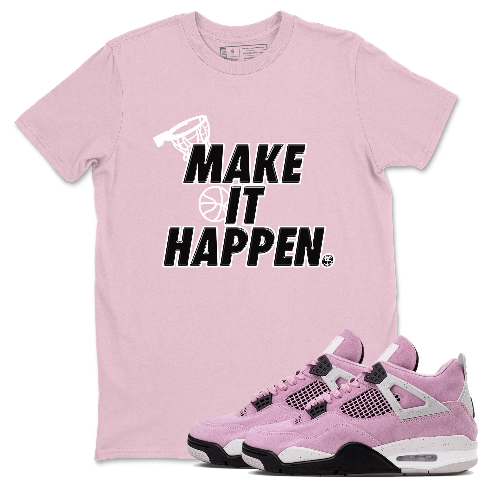 Make It Happen Sneaker Tees - Air Jordan 4 Orchid