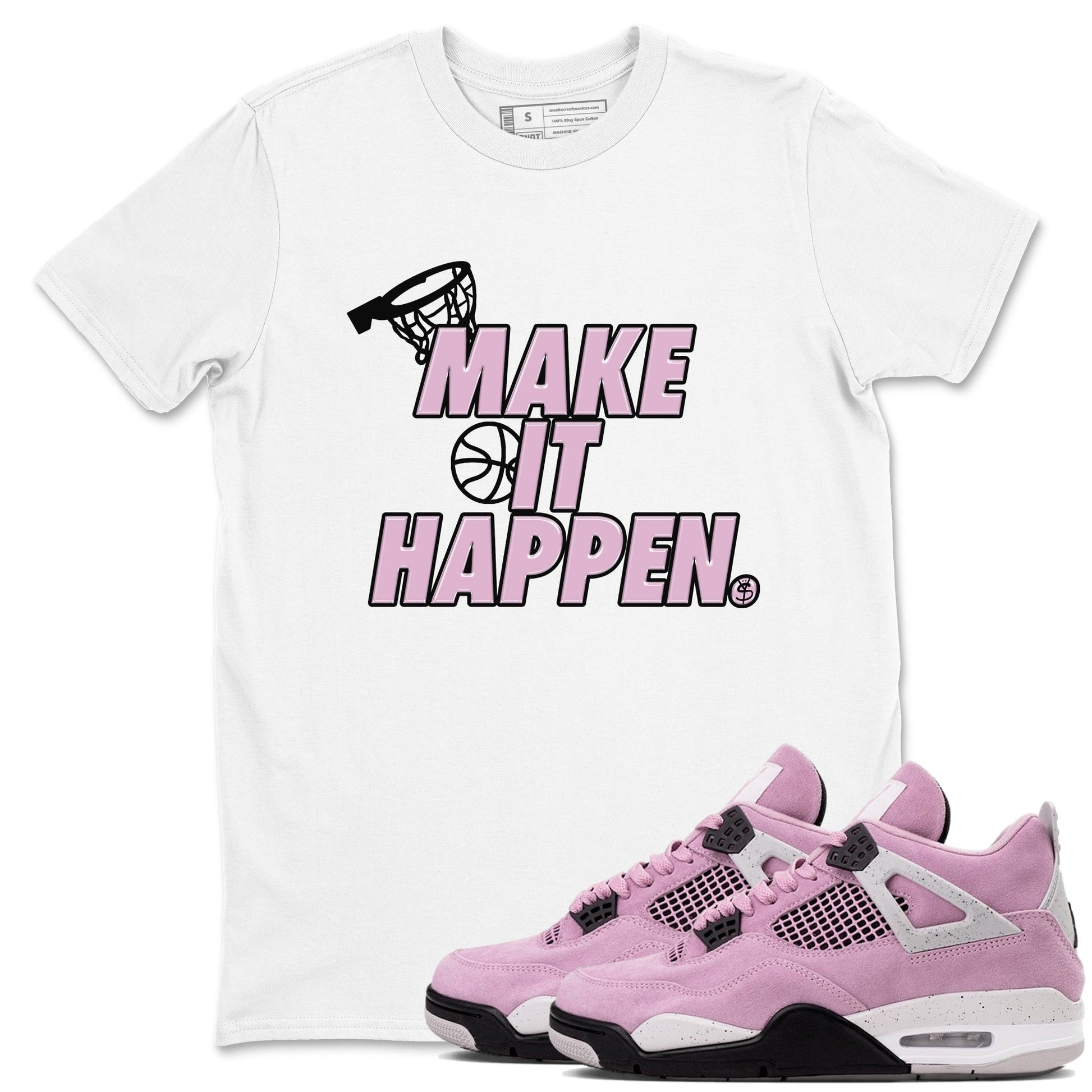 Make It Happen Sneaker Tees - Air Jordan 4 Orchid