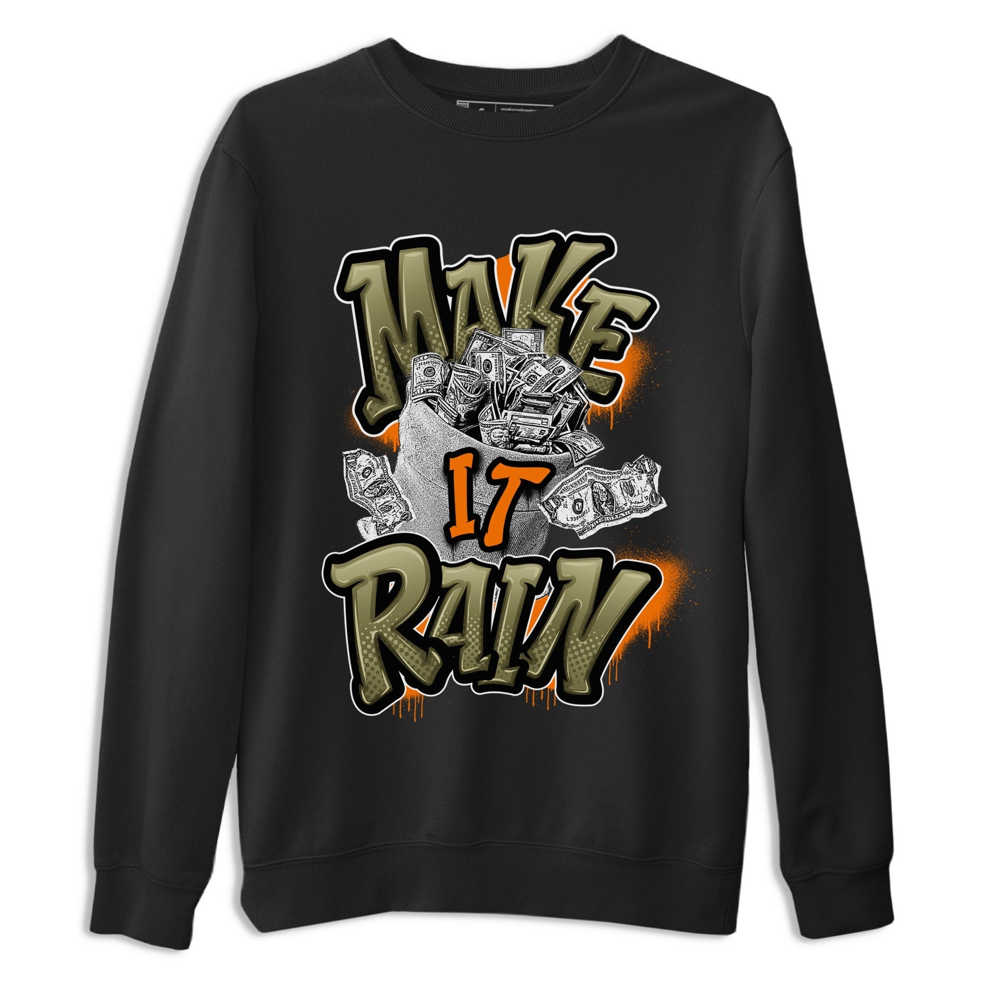 Make It Rain Money Sneaker Tees - Air Jordan 5 Olive
