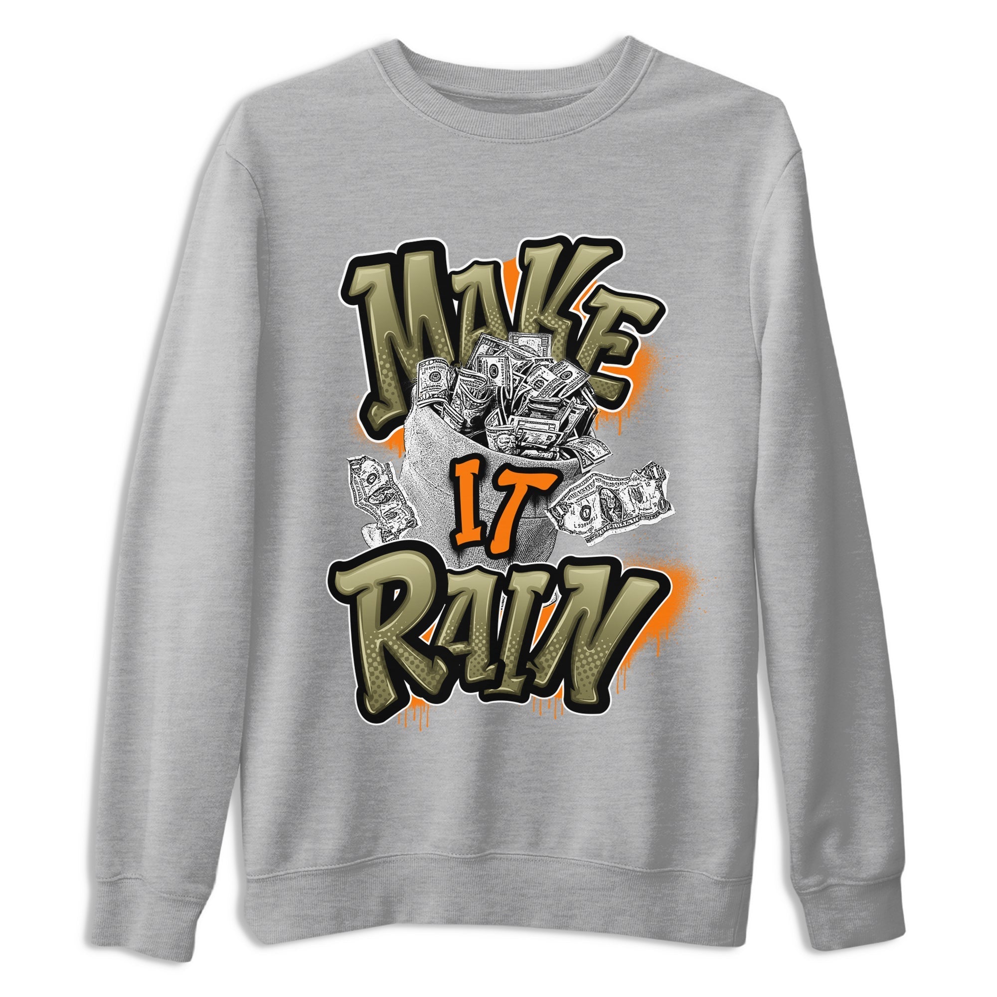Make It Rain Money Sneaker Tees - Air Jordan 5 Olive