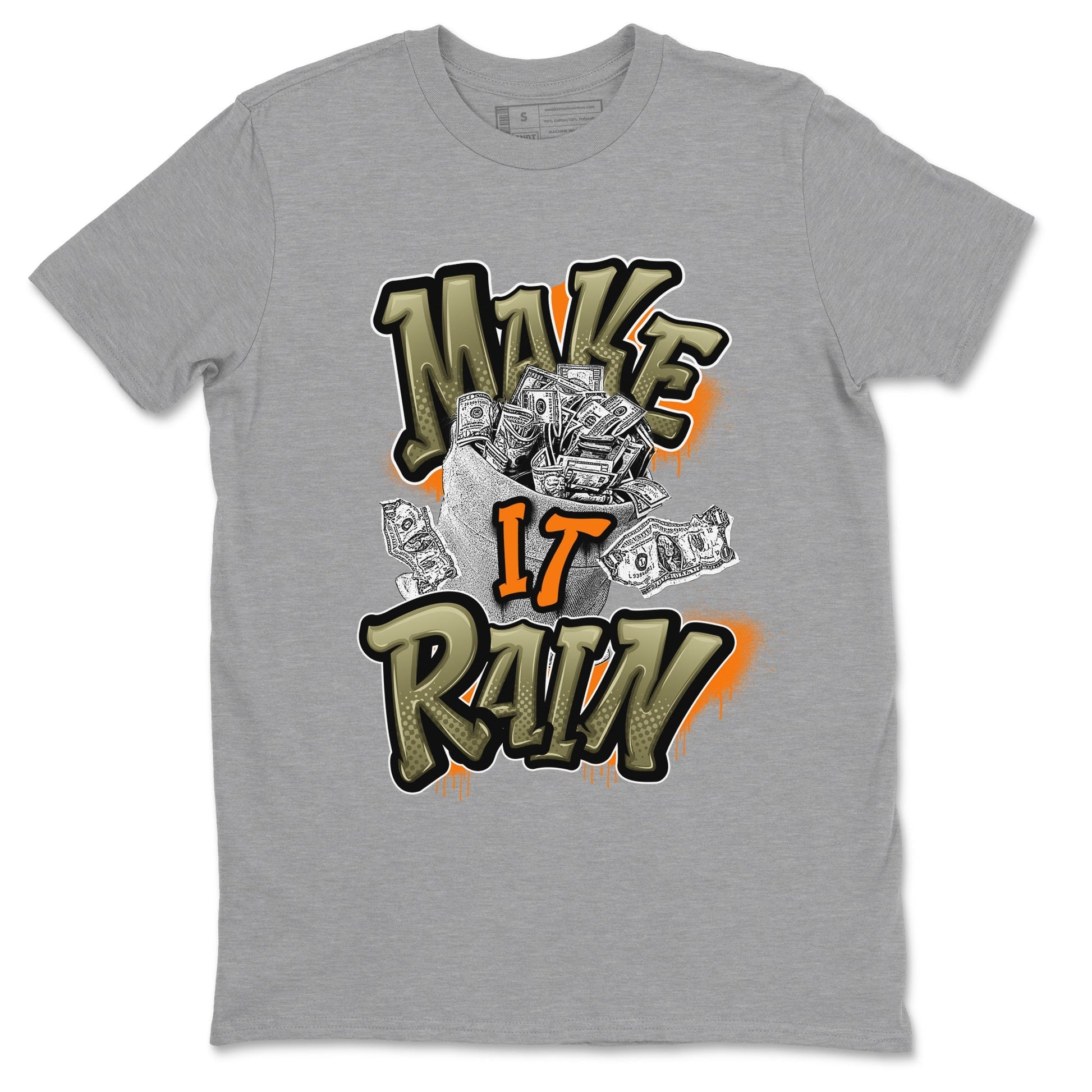 Make It Rain Money Sneaker Tees - Air Jordan 5 Olive