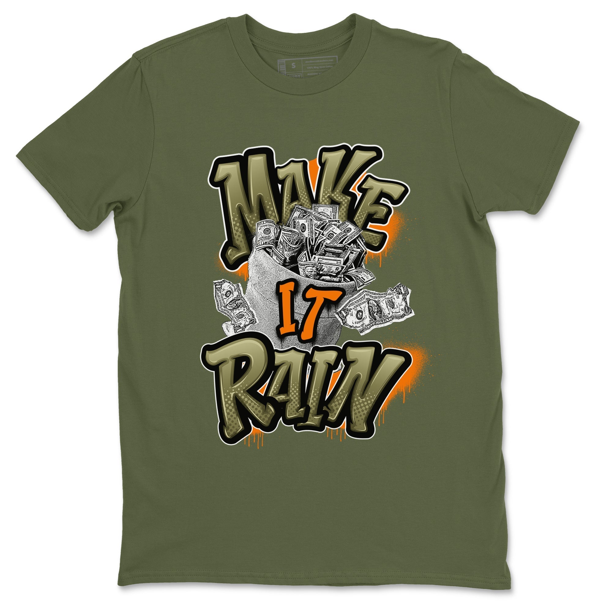 Make It Rain Money Sneaker Tees - Air Jordan 5 Olive