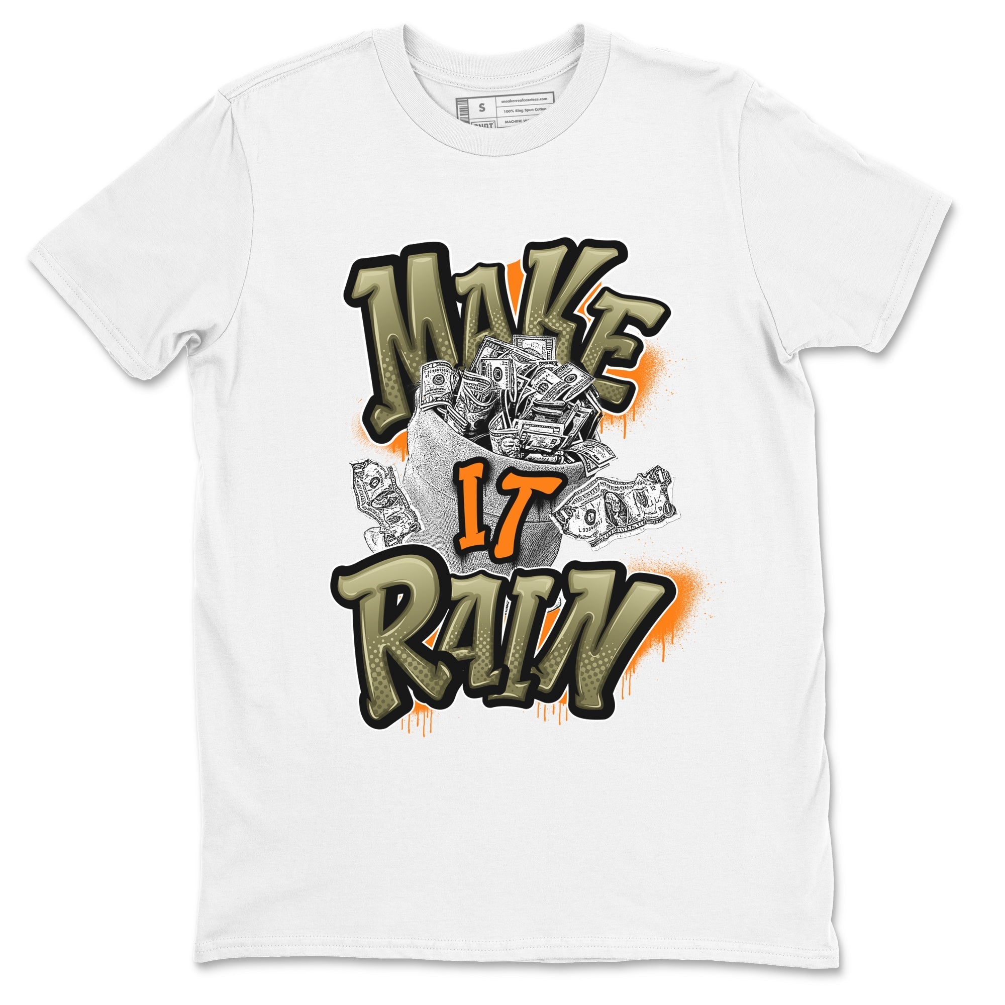 Make It Rain Money Sneaker Tees - Air Jordan 5 Olive