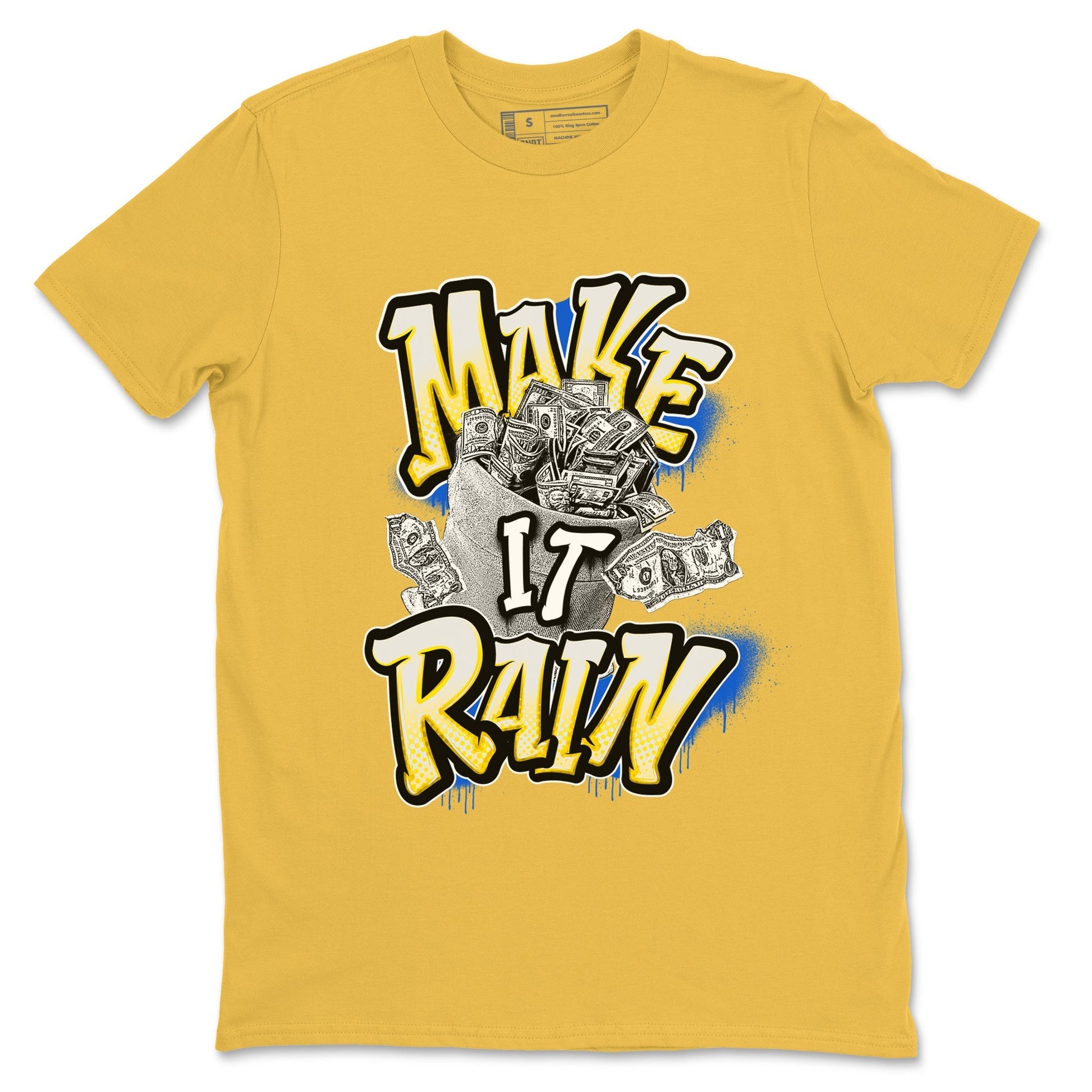 Make It Rain Money Sneaker Tees - Air Jordan 1 Travis Scott Canary