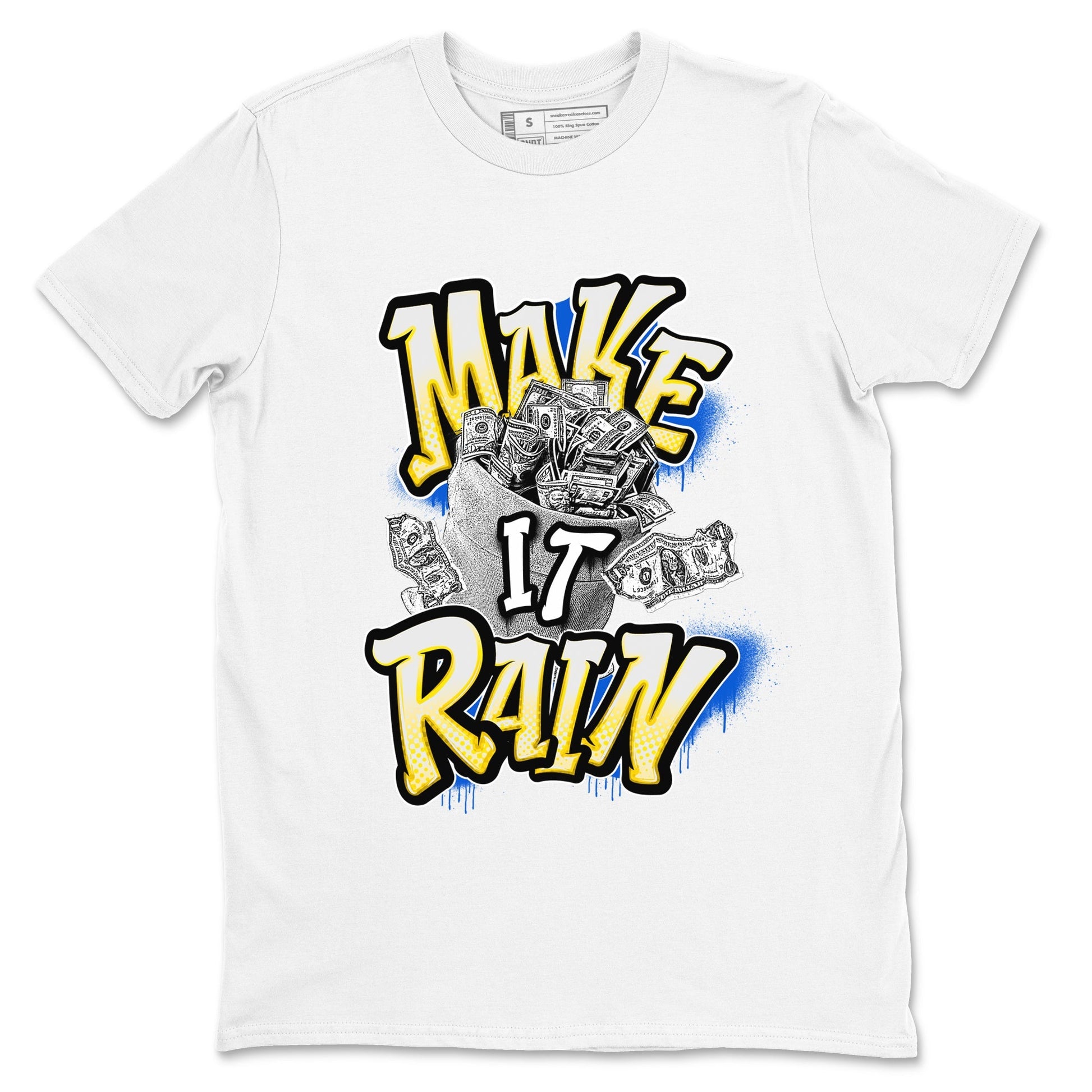 Make It Rain Money Sneaker Tees - Air Jordan 1 Travis Scott Canary