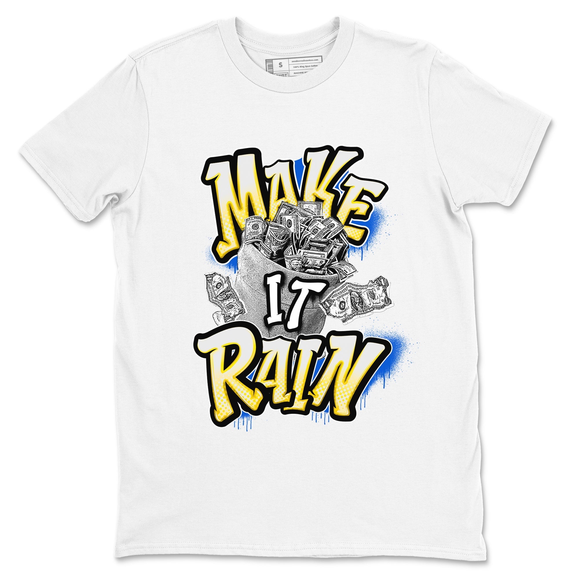 Make It Rain Money Sneaker Tees - Air Jordan 1 Travis Scott Canary