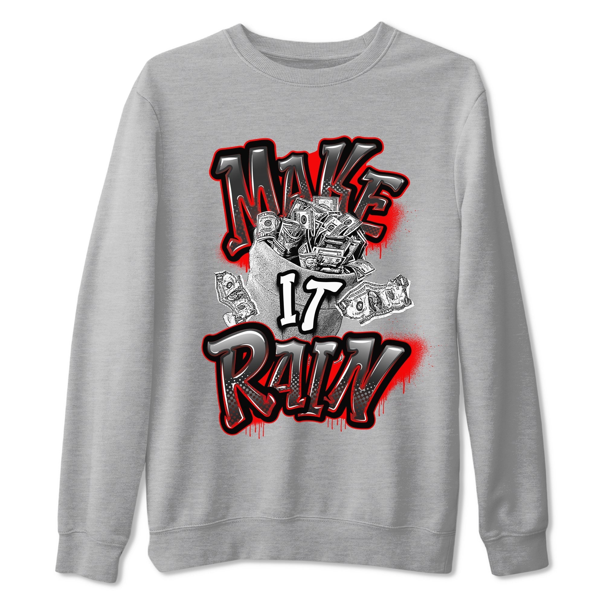 Make It Rain Money Sneaker Tees - Air Jordan 4 Bred Reimagined