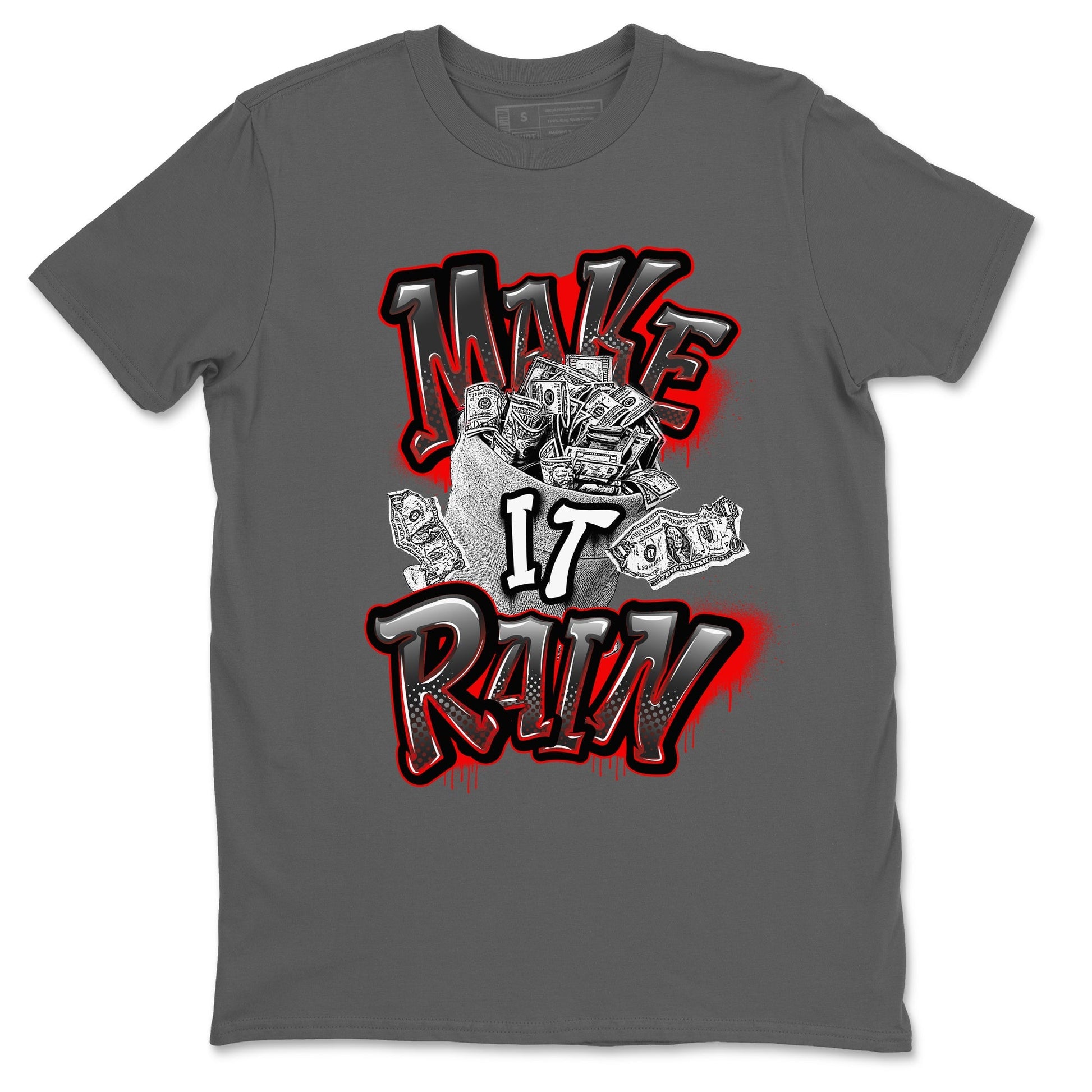 Make It Rain Money Sneaker Tees - Air Jordan 4 Bred Reimagined