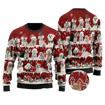 Maltese Dog Ugly Christmas Sweater 2022 ? Usalast