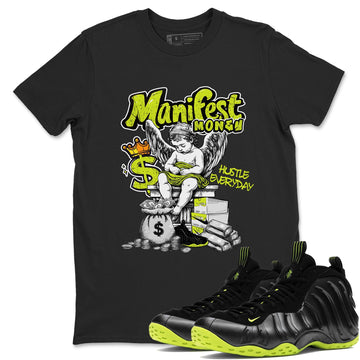 Manifest Money Sneaker Tees - Air Foamposite One Black Volt