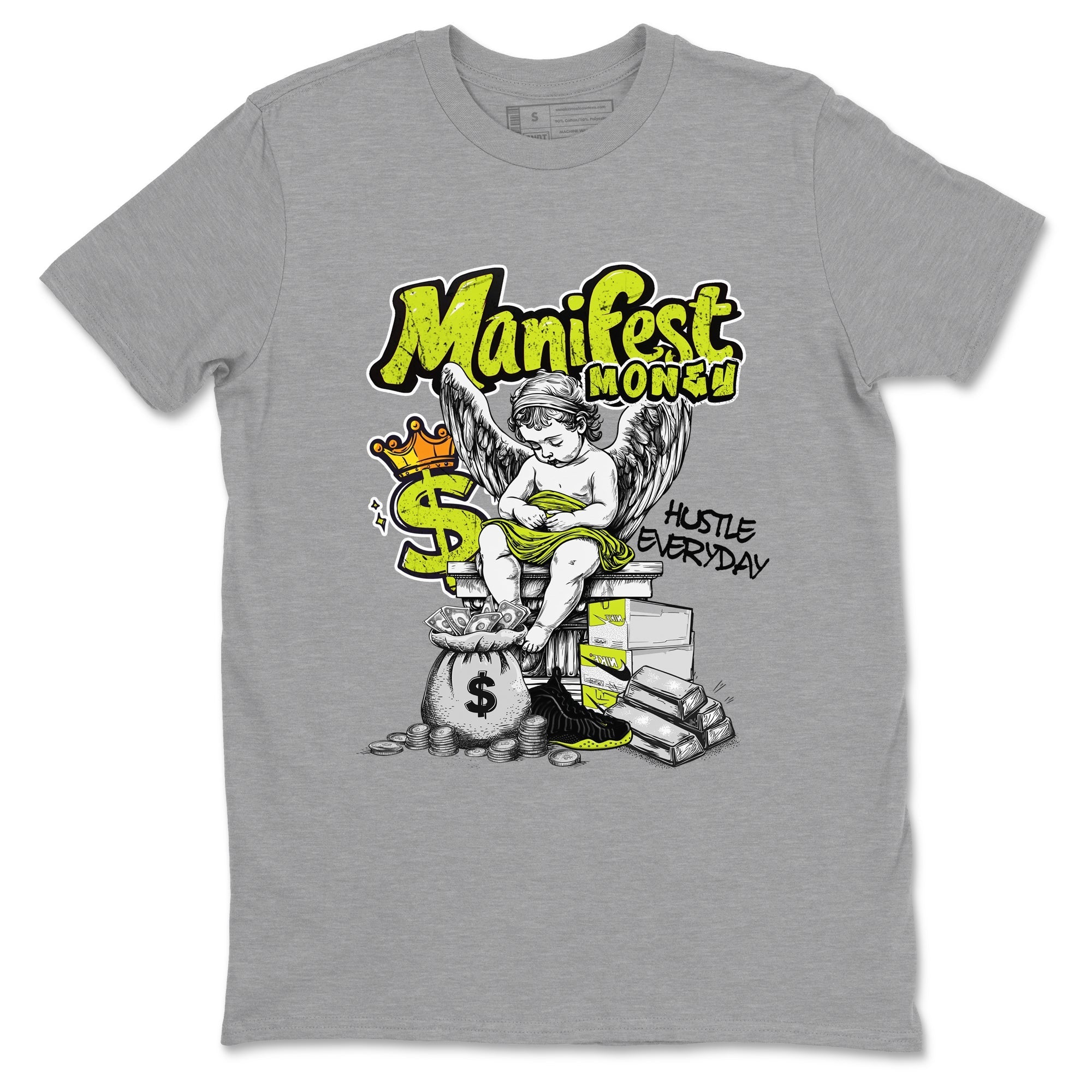 Manifest Money Sneaker Tees - Air Foamposite One Black Volt