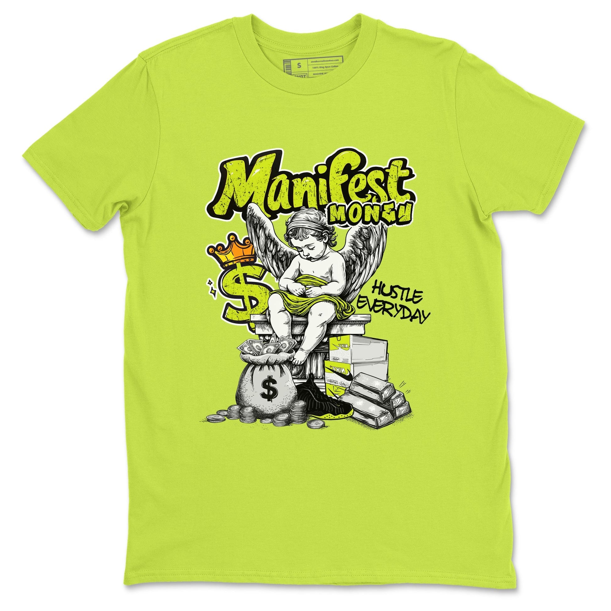 Manifest Money Sneaker Tees - Air Foamposite One Black Volt