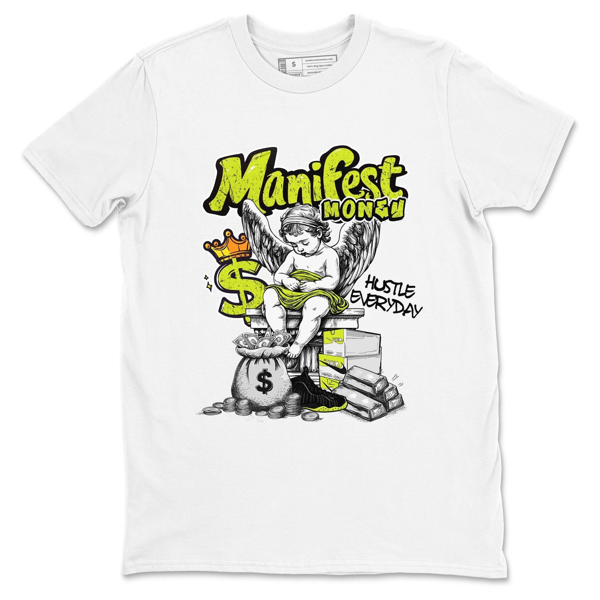 Manifest Money Sneaker Tees - Air Foamposite One Black Volt