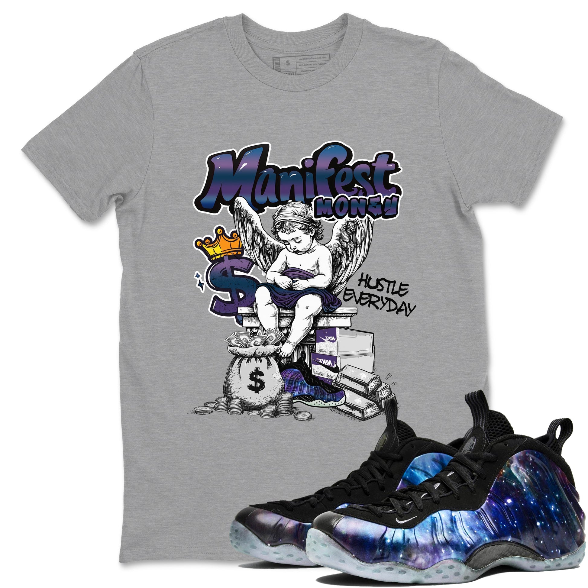 Manifest Money Sneaker Tees - Air Foamposite One Galaxy