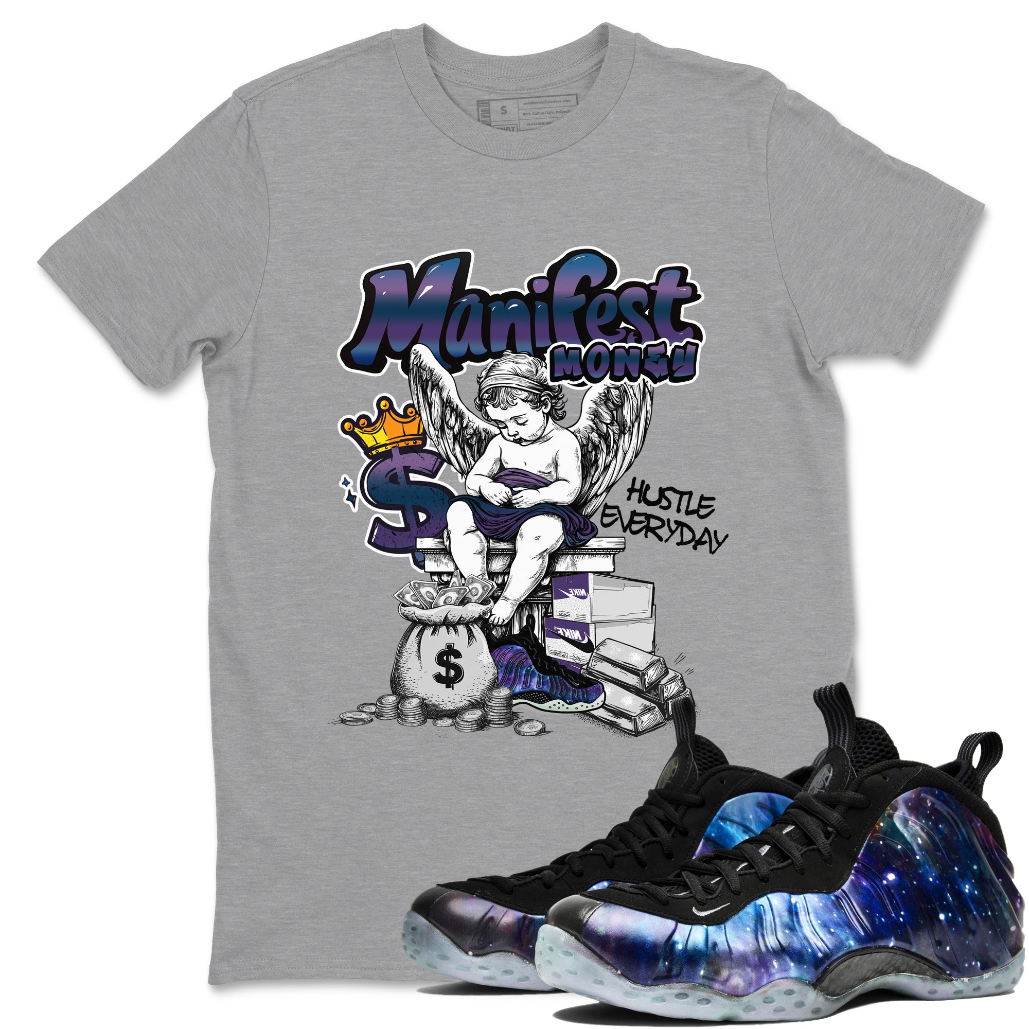 Manifest Money Sneaker Tees - Air Foamposite One Galaxy