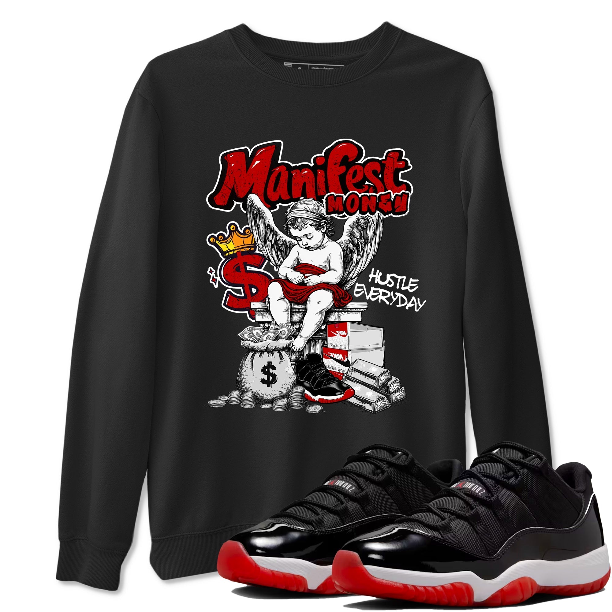 Manifest Money Sneaker Tees - Air Jordan 11 Bred