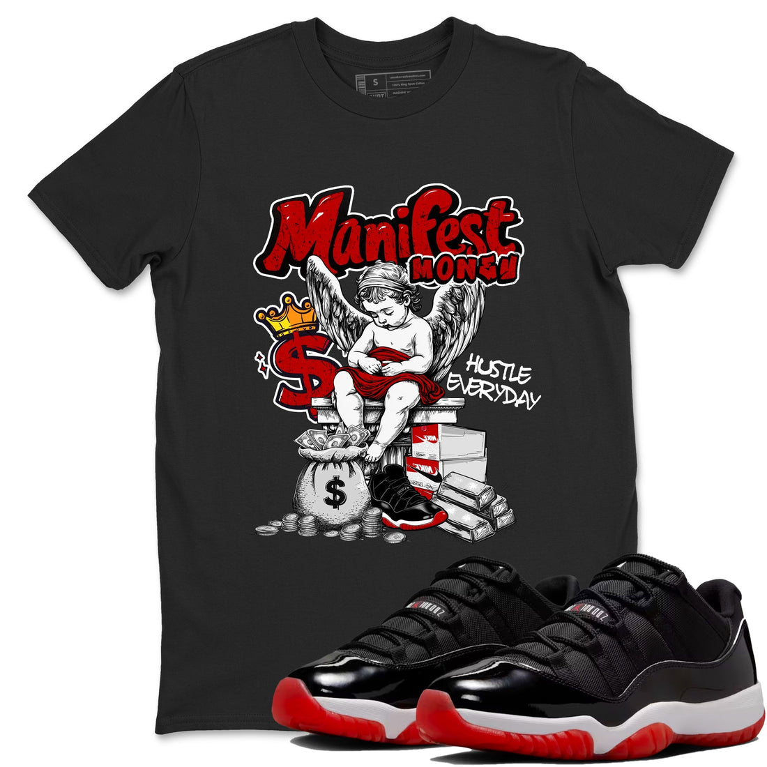 Manifest Money Sneaker Tees - Air Jordan 11 Bred