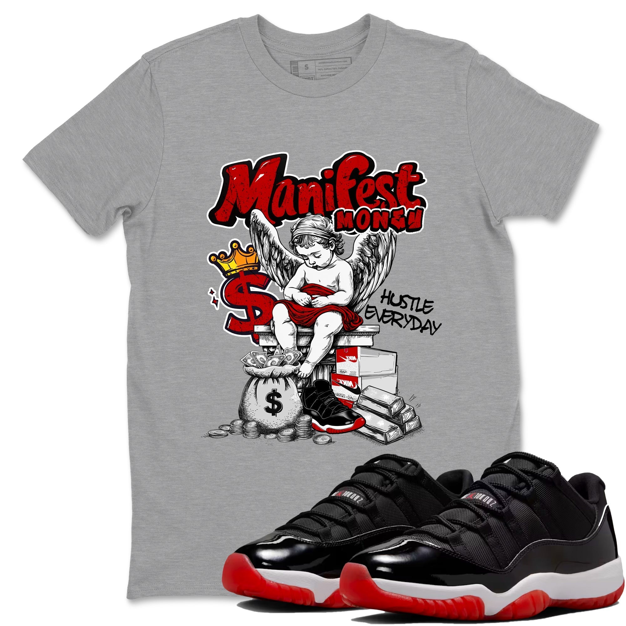 Manifest Money Sneaker Tees - Air Jordan 11 Bred