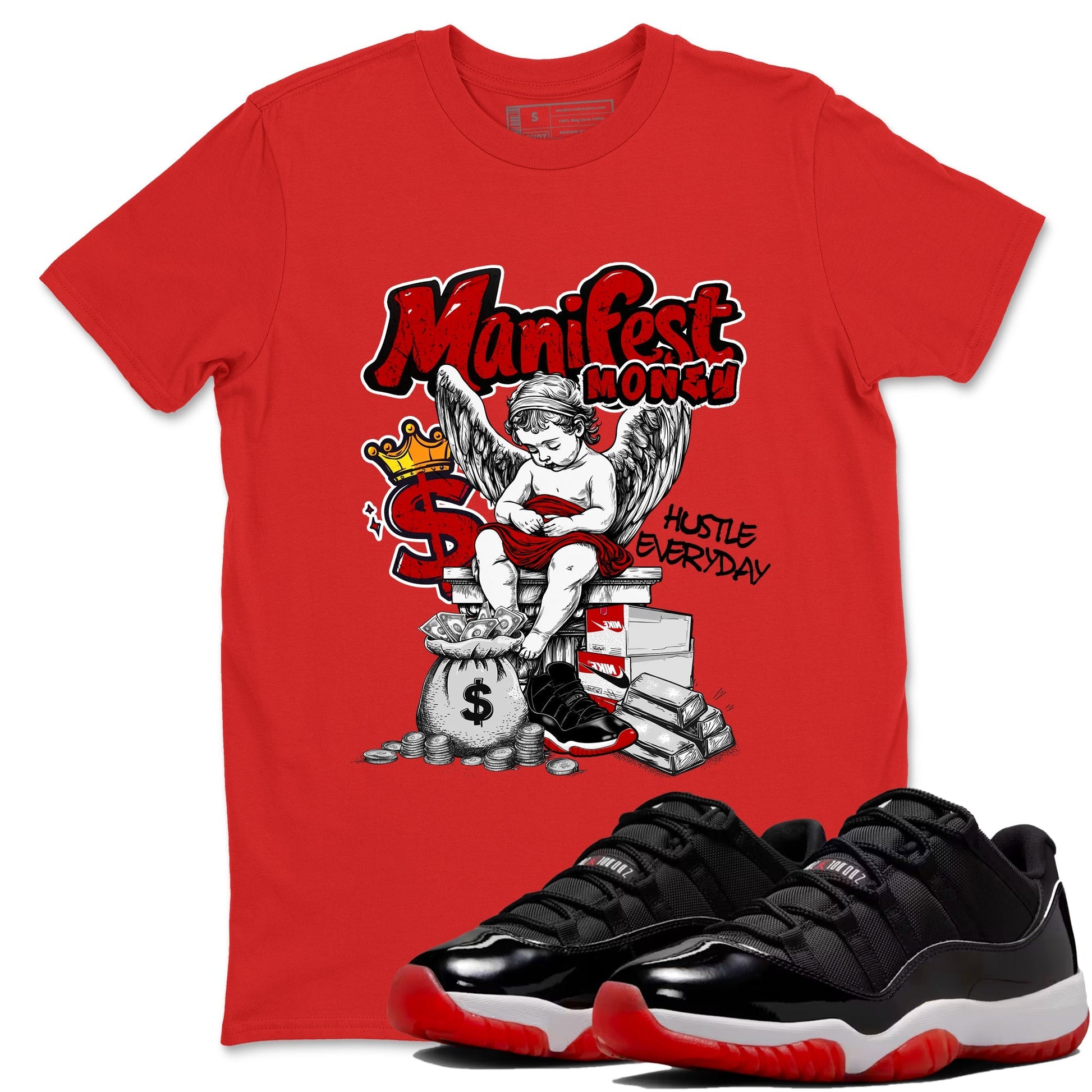 Manifest Money Sneaker Tees - Air Jordan 11 Bred