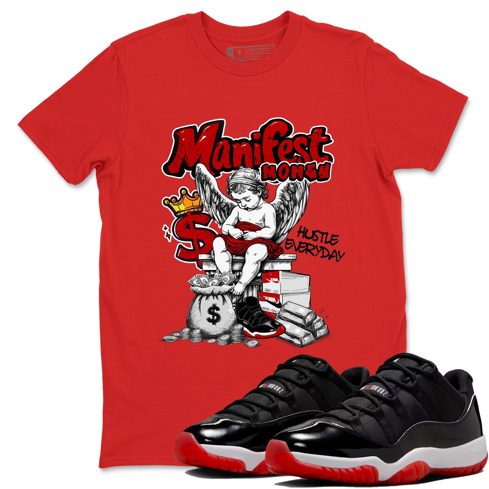 Manifest Money Sneaker Tees - Air Jordan 11 Bred