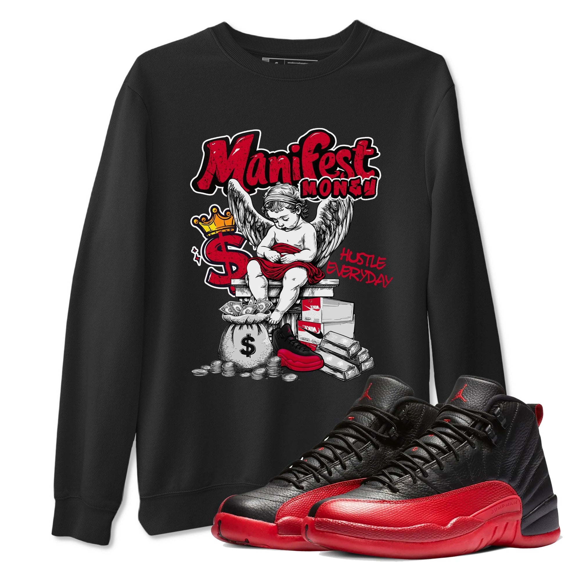 Manifest Money Sneaker Tees - Air Jordan 12 Flu Game