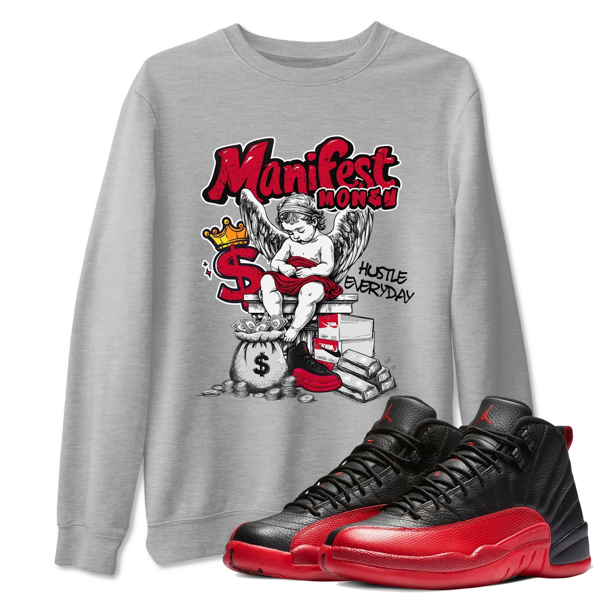 Manifest Money Sneaker Tees - Air Jordan 12 Flu Game