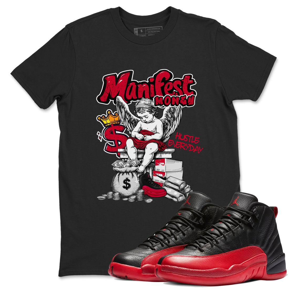 Manifest Money Sneaker Tees - Air Jordan 12 Flu Game