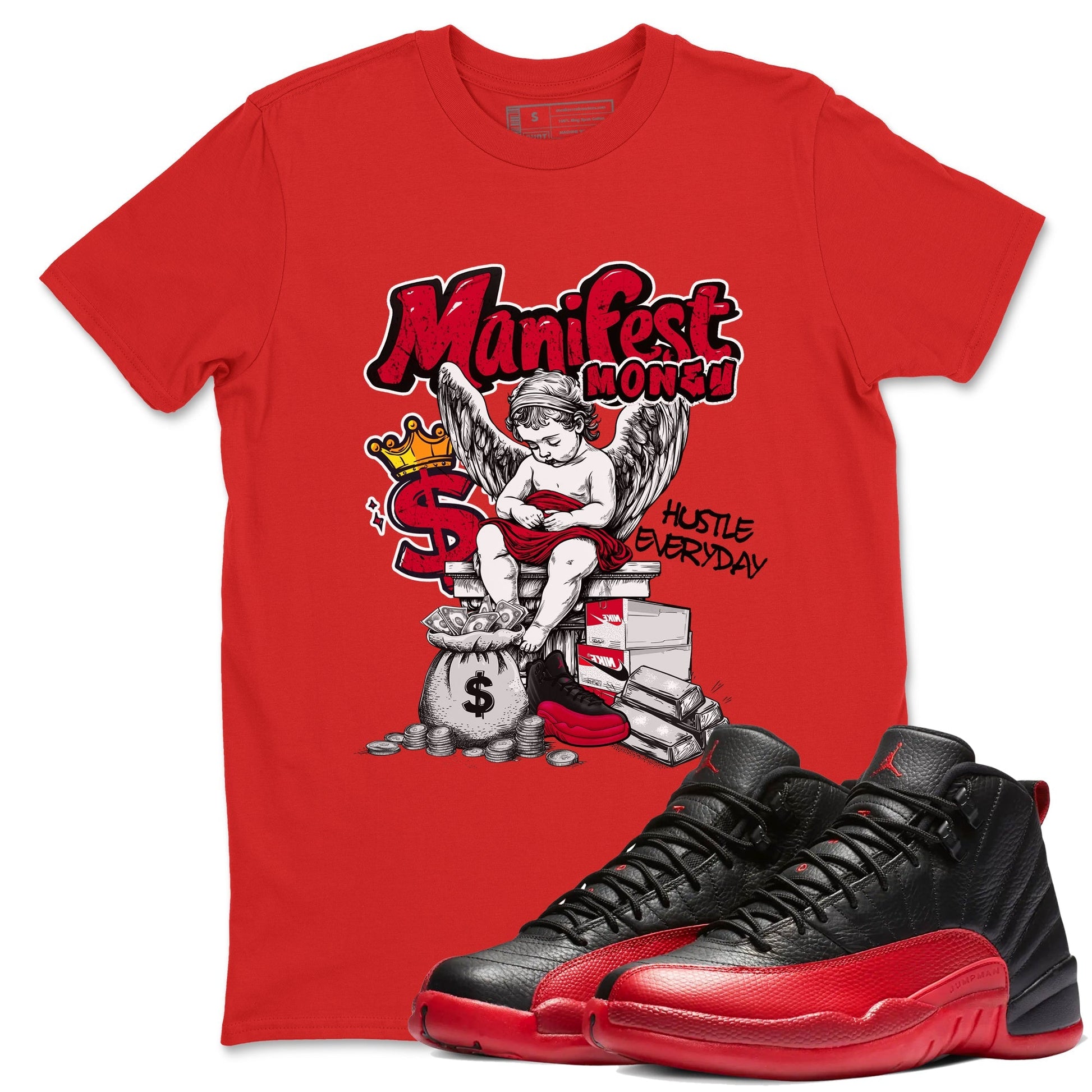Manifest Money Sneaker Tees - Air Jordan 12 Flu Game