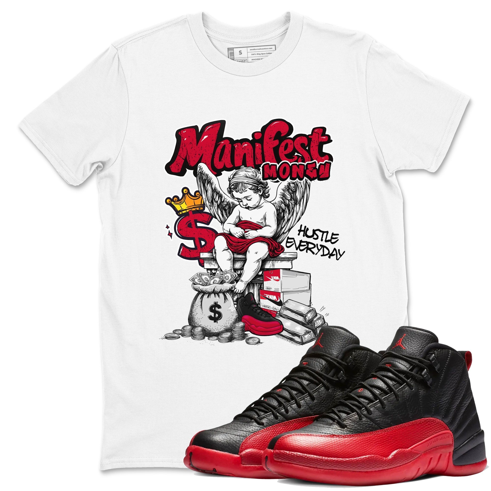Manifest Money Sneaker Tees - Air Jordan 12 Flu Game