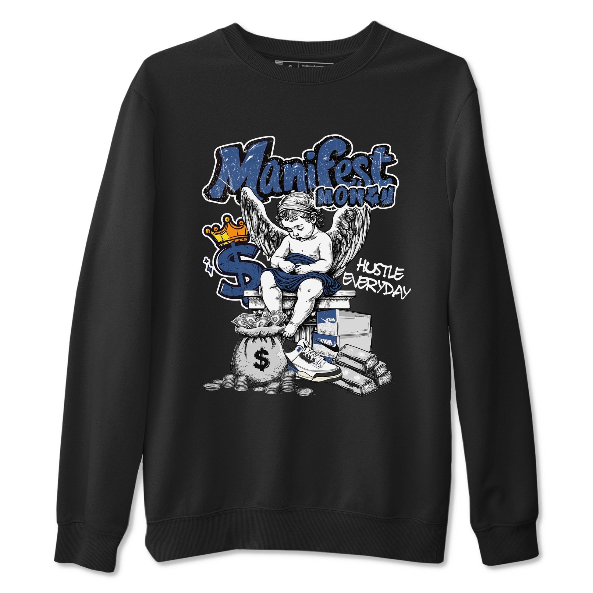 Manifest Money Sneaker Tees - Air Jordan 3 A Ma Maniere x Diffused Blue