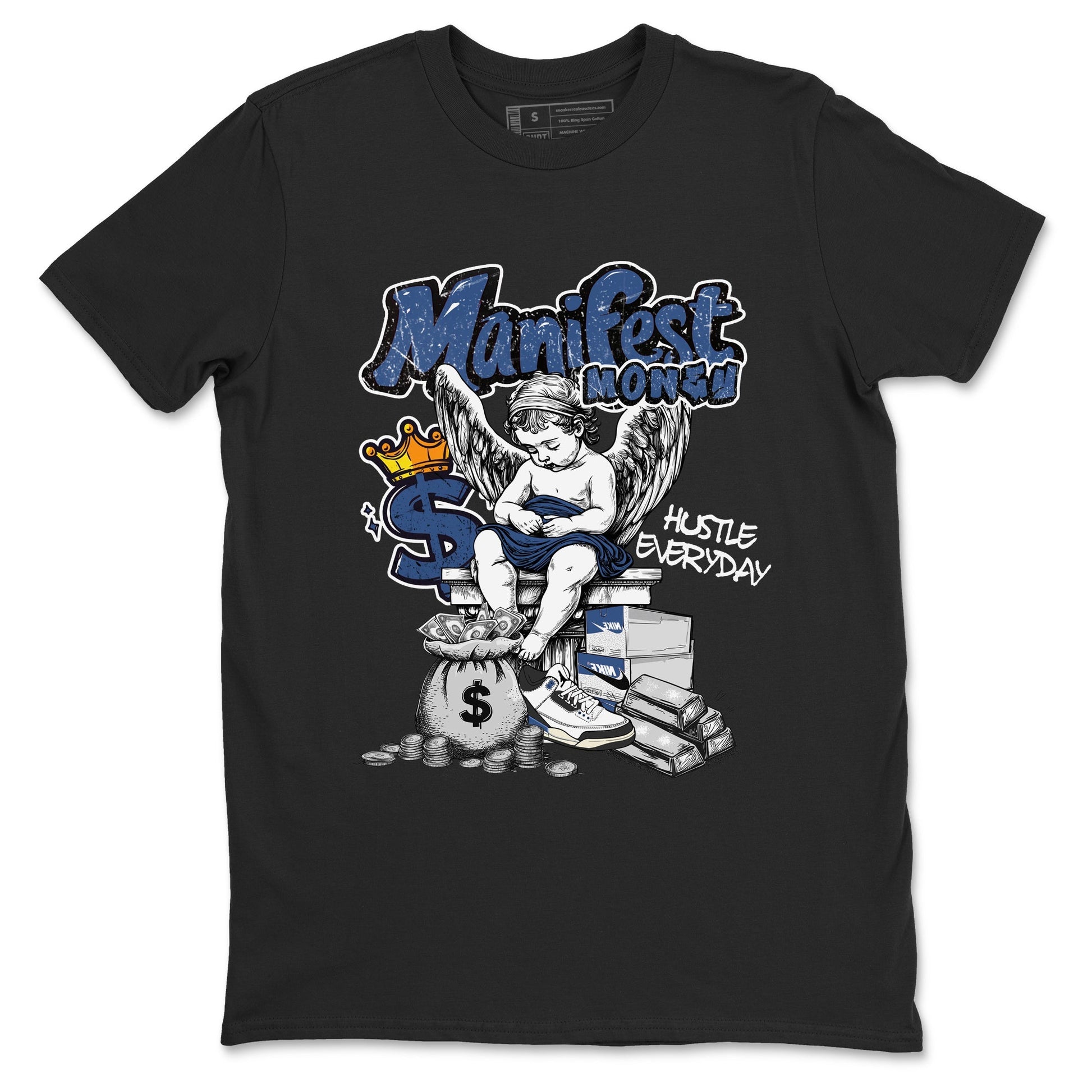 Manifest Money Sneaker Tees - Air Jordan 3 A Ma Maniere x Diffused Blue