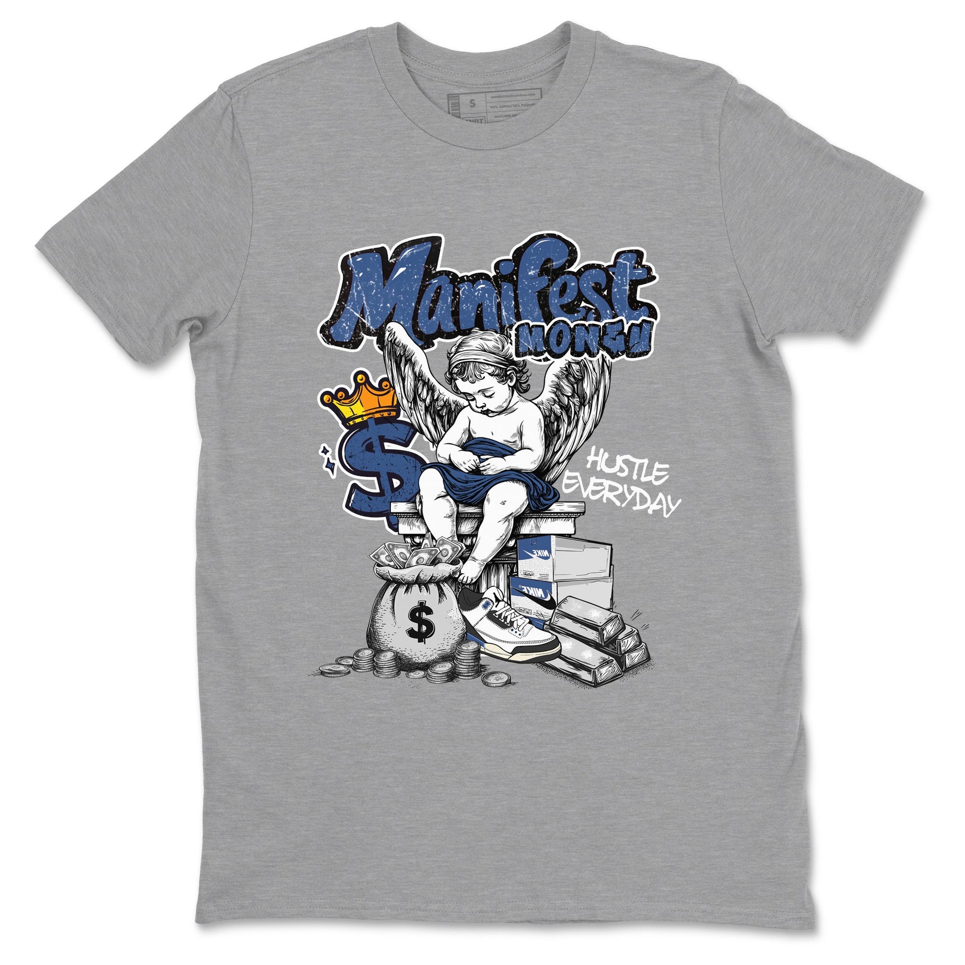 Manifest Money Sneaker Tees - Air Jordan 3 A Ma Maniere x Diffused Blue